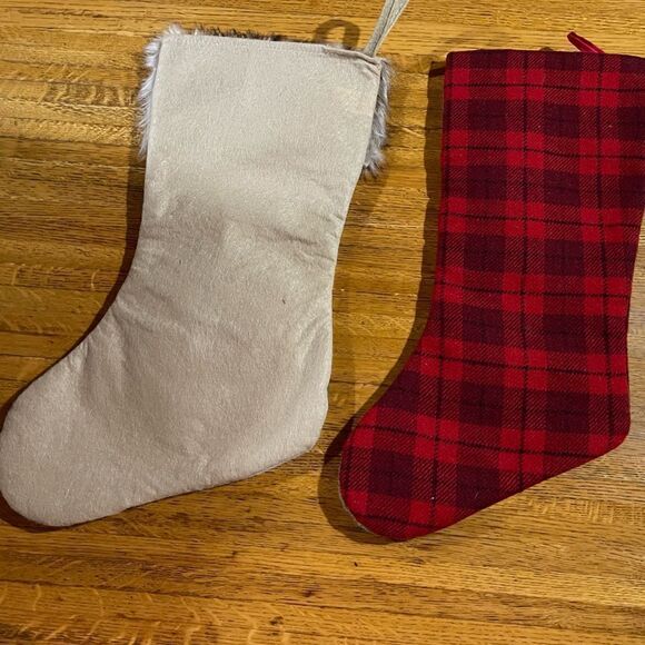 Christmas Stocking Snowman and Deer set of 2 - Picture 5 of 8